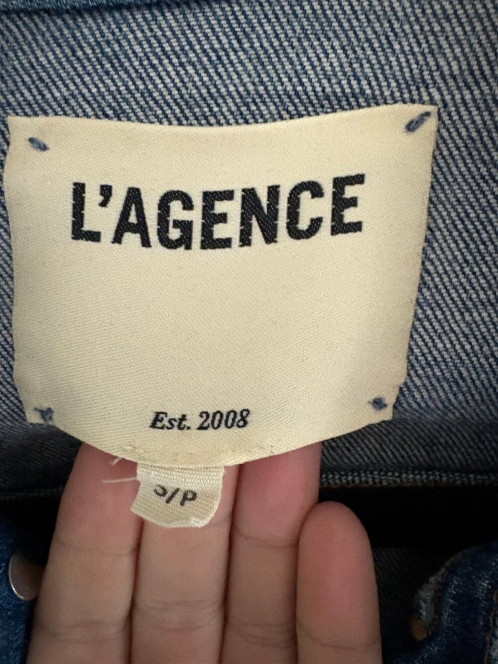 L'AGENCE Janelle Denim Jacket - Picture 2 of 4